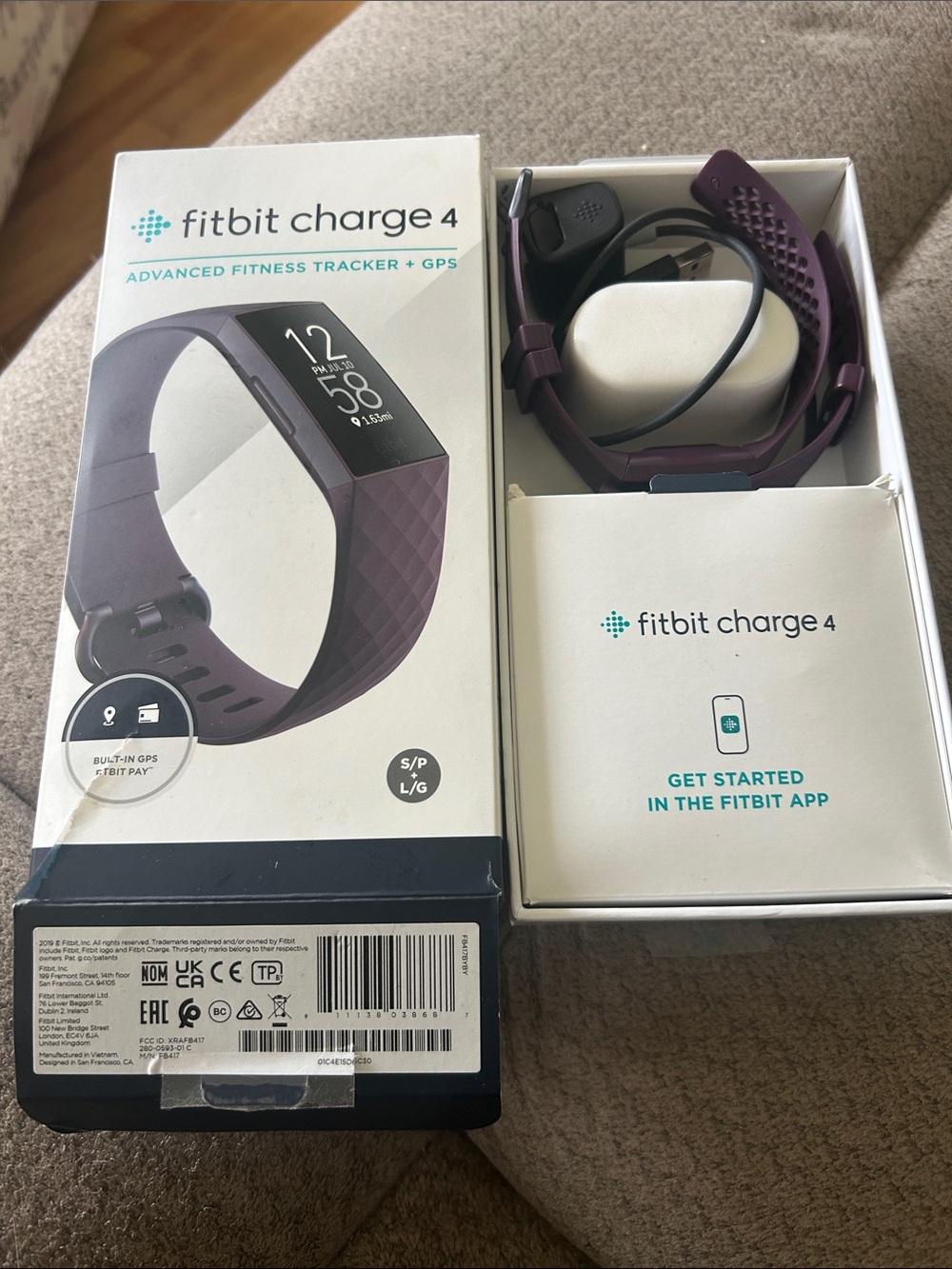 fitbit Charge 4 Fitness Tracker - Plum Band. I purchased a new band